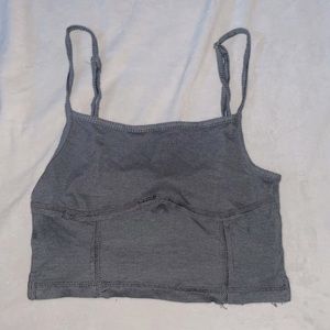 Urban Outfitters cropped tank top, grey/blue color. Size Medium.
